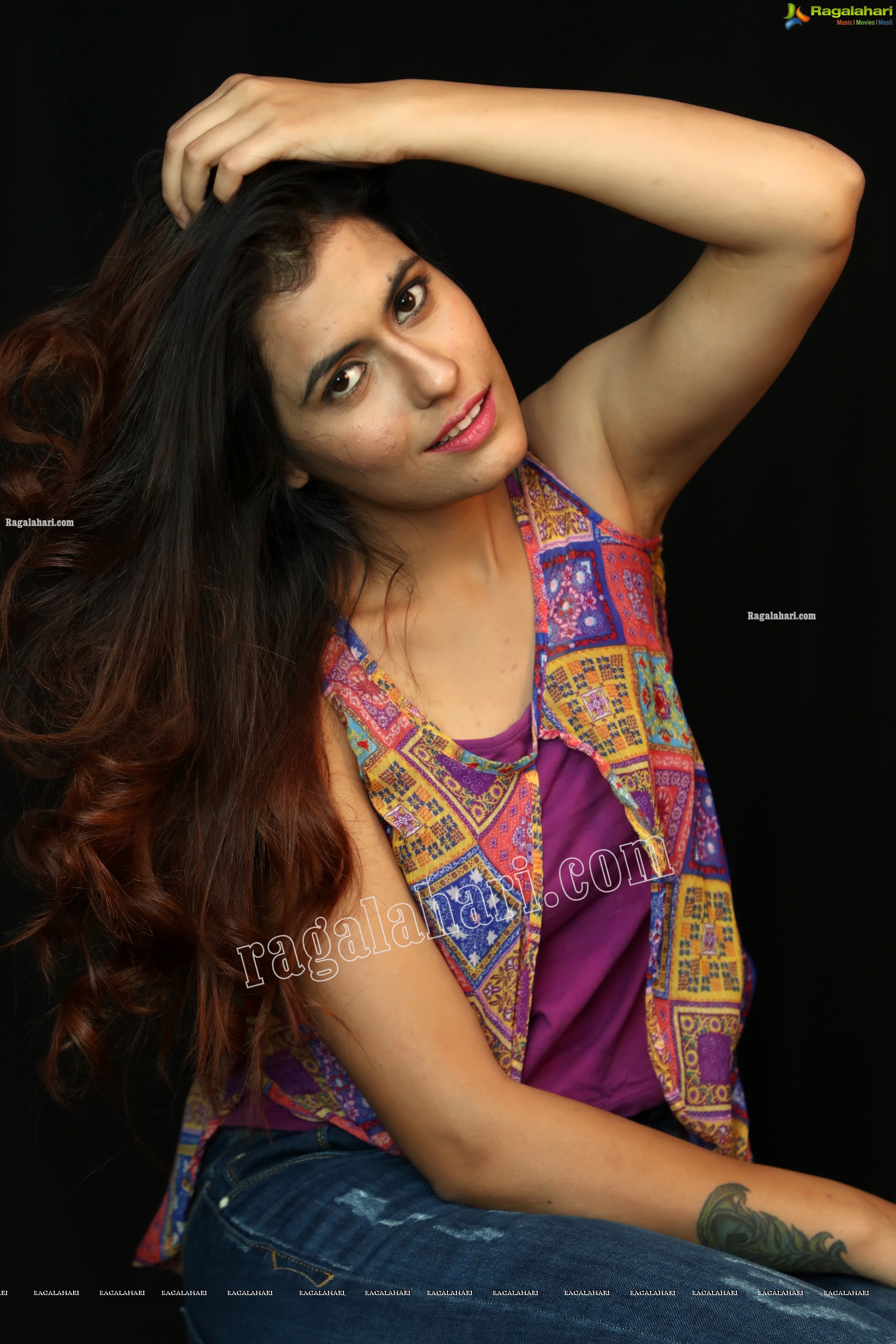 Chanchal Sharma in Light Pink Crop Top and Palazzo Pant, Exclusive Photo Shoot