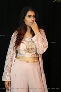 Chanchal Sharma in Light Pink Crop Top and Palazzo Pant