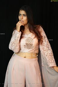 Chanchal Sharma in Light Pink Crop Top and Palazzo Pant