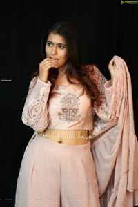 Chanchal Sharma in Light Pink Crop Top and Palazzo Pant