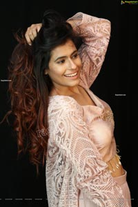 Chanchal Sharma in Light Pink Crop Top and Palazzo Pant
