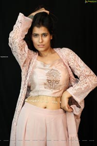 Chanchal Sharma in Light Pink Crop Top and Palazzo Pant