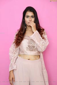 Chanchal Sharma in Light Pink Crop Top and Palazzo Pant