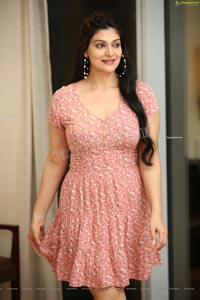 Aditi Gautam in Pink Floral Mini Dress