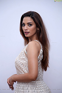 Harshini Balla in White Long Dress