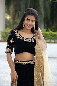 Srilekha in Black Lehenga Choli