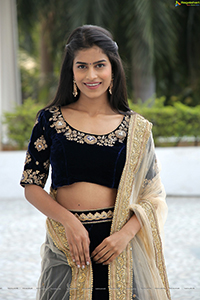 Srilekha in Black Lehenga Choli