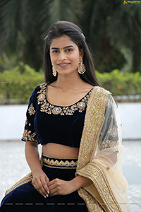 Srilekha in Black Lehenga Choli