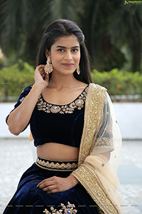 Srilekha in Black Lehenga Choli