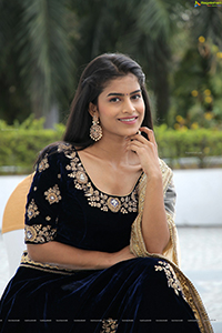 Srilekha in Black Lehenga Choli