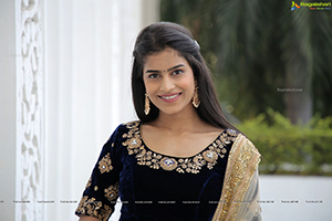 Srilekha in Black Lehenga Choli