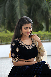 Srilekha in Black Lehenga Choli