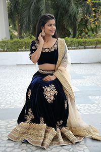 Srilekha in Black Lehenga Choli