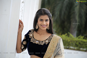 Srilekha in Black Lehenga Choli