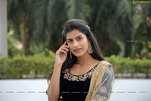 Srilekha in Black Lehenga Choli