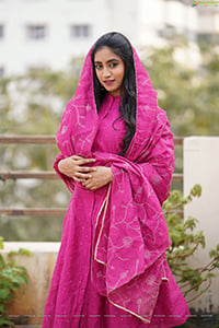 Yuktha in Pink Palazzo Salawar Suit
