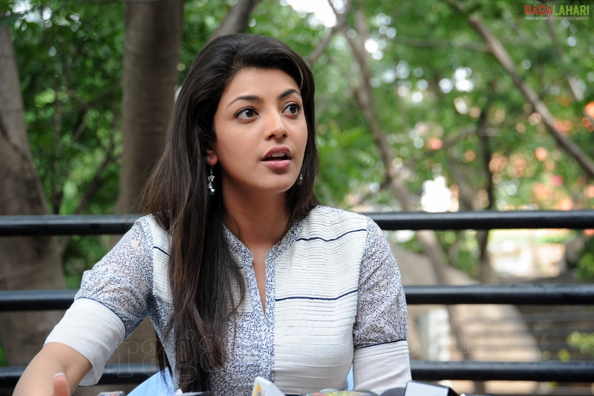 Kajal Aggarwal at Dhada Movie Interview, HD Photo Gallery