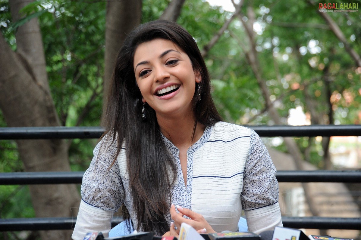 Kajal Aggarwal at Dhada Movie Interview, HD Photo Gallery