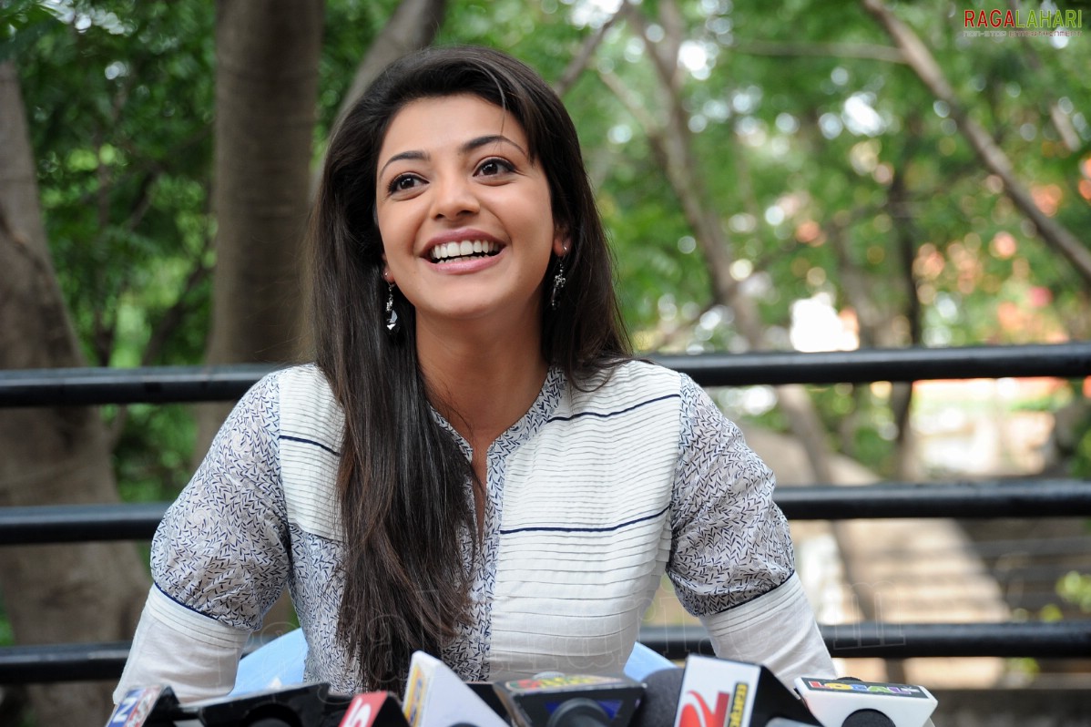 Kajal Aggarwal at Dhada Movie Interview, HD Photo Gallery