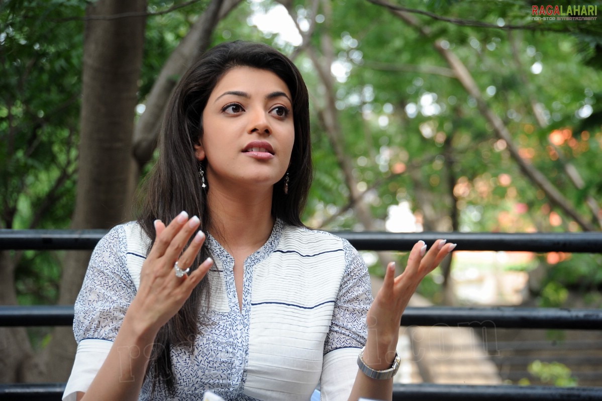 Kajal Aggarwal at Dhada Movie Interview, HD Photo Gallery