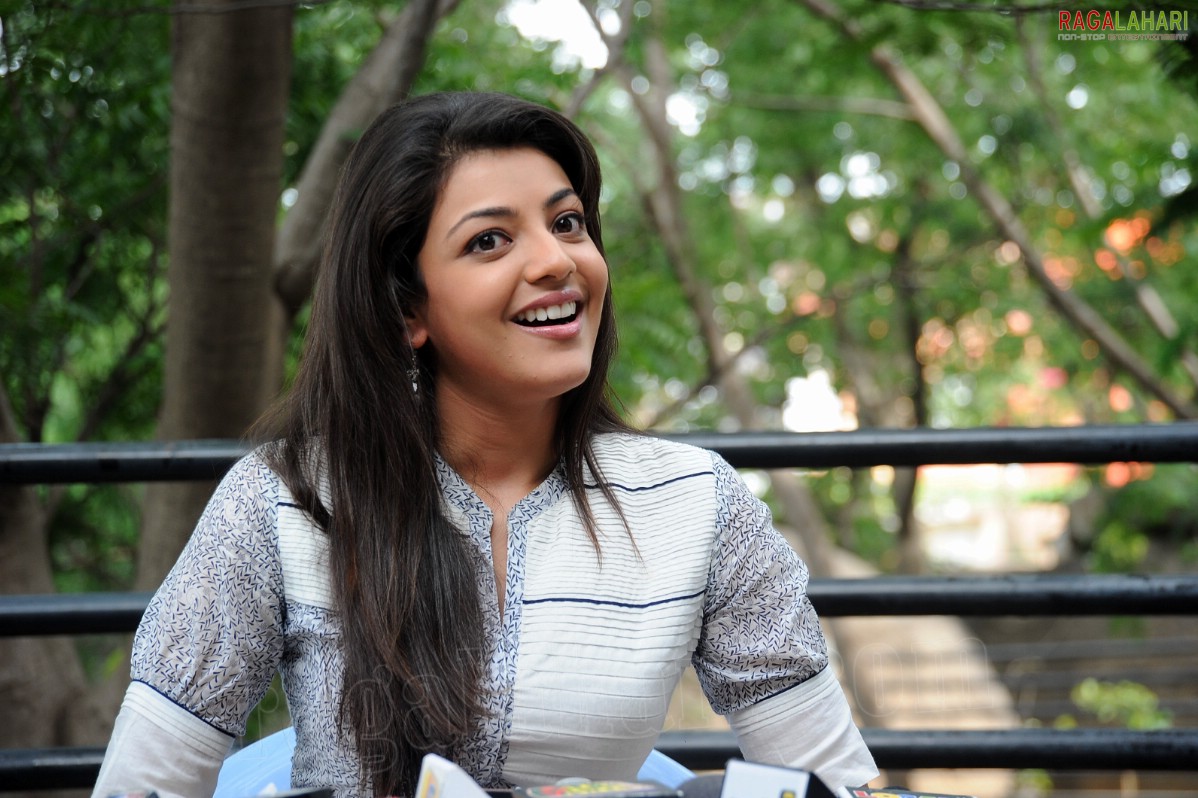 Kajal Aggarwal at Dhada Movie Interview, HD Photo Gallery