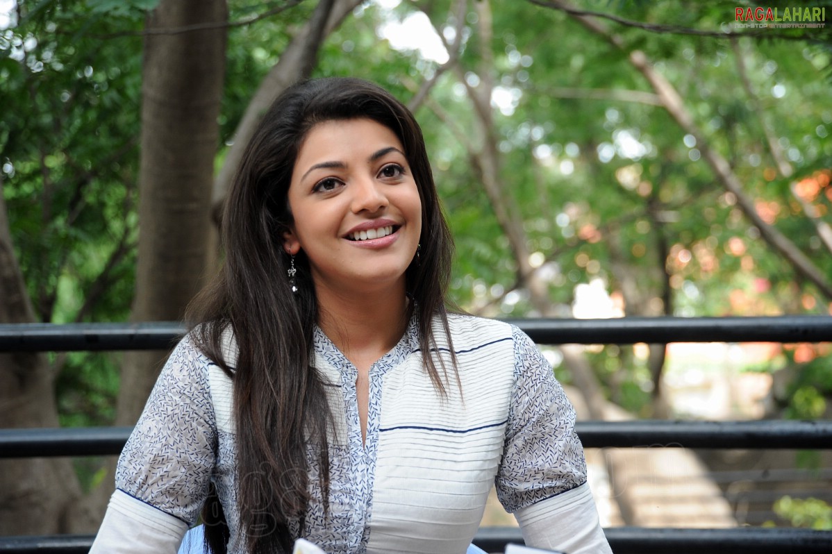 Kajal Aggarwal at Dhada Movie Interview, HD Photo Gallery