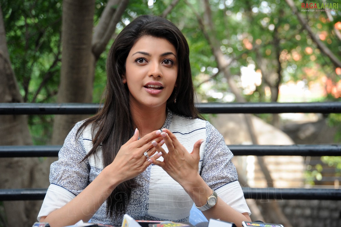 Kajal Aggarwal at Dhada Movie Interview, HD Photo Gallery