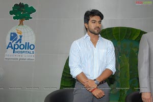 Ram Charan Tej at Apollo Hospitals Press Meet