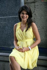 Sraddha Das in Yellow Mini Dress