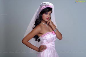 Madalasa Sharma in Pink Ball Gown