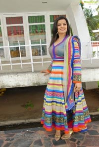 Madhu Sharma in Colorful Dress Photos