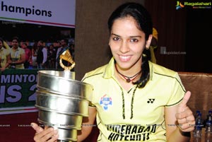 Saina Nehwal at Indian Badminton League 2013