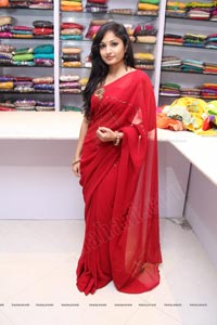 Beautiful Madhavi Latha in Red Saree