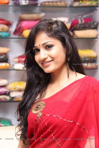 Beautiful Madhavi Latha in Red Saree