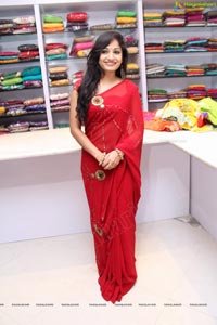 Beautiful Madhavi Latha in Red Saree