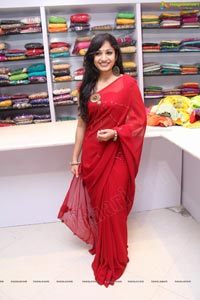Beautiful Madhavi Latha in Red Saree