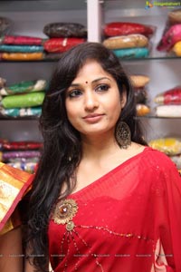 Beautiful Madhavi Latha in Red Saree