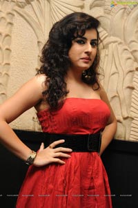 Veda in Red Dress Photos