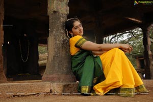 Sanusha Santhosh in Half Saree