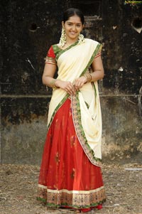 Sanusha Santhosh in Half Saree