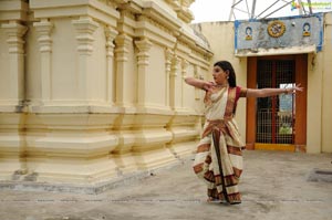 Veda in Bharata Natyam Dress