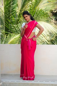 Bhavana in Pink Saree