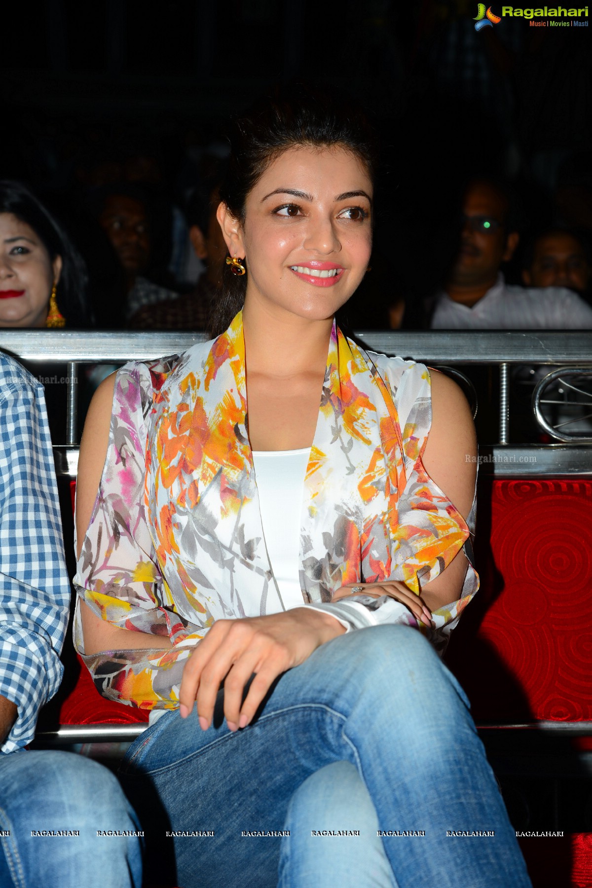Kajal Aggarwal at Pichekkistha Audio Release, HD Photo Gallery
