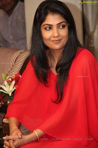 Kamalinee in Red Dress