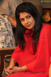 Kamalinee in Red Dress