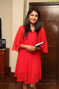 Kamalinee in Red Dress