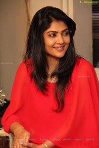 Kamalinee in Red Dress