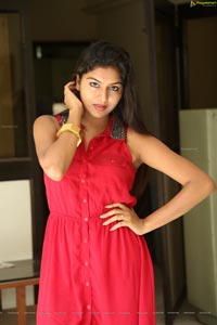 Sai Akshatha in Red Dress