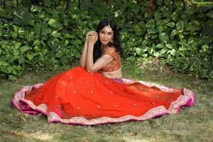 Sakshi Kakkar Orange Dress