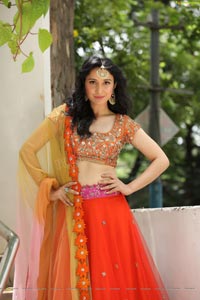 Sakshi Kakkar Orange Dress